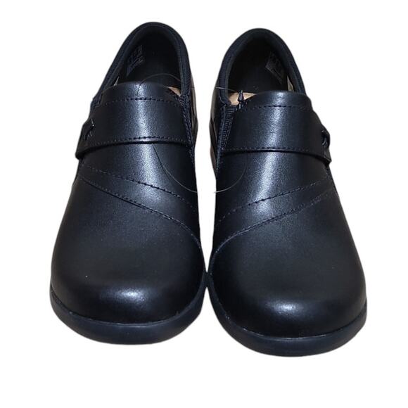 Clarks Angie Pearl Loafer Women's 10 Black Slip-On Leather Comfort Shoe, NWOB - Picture 5 of 10